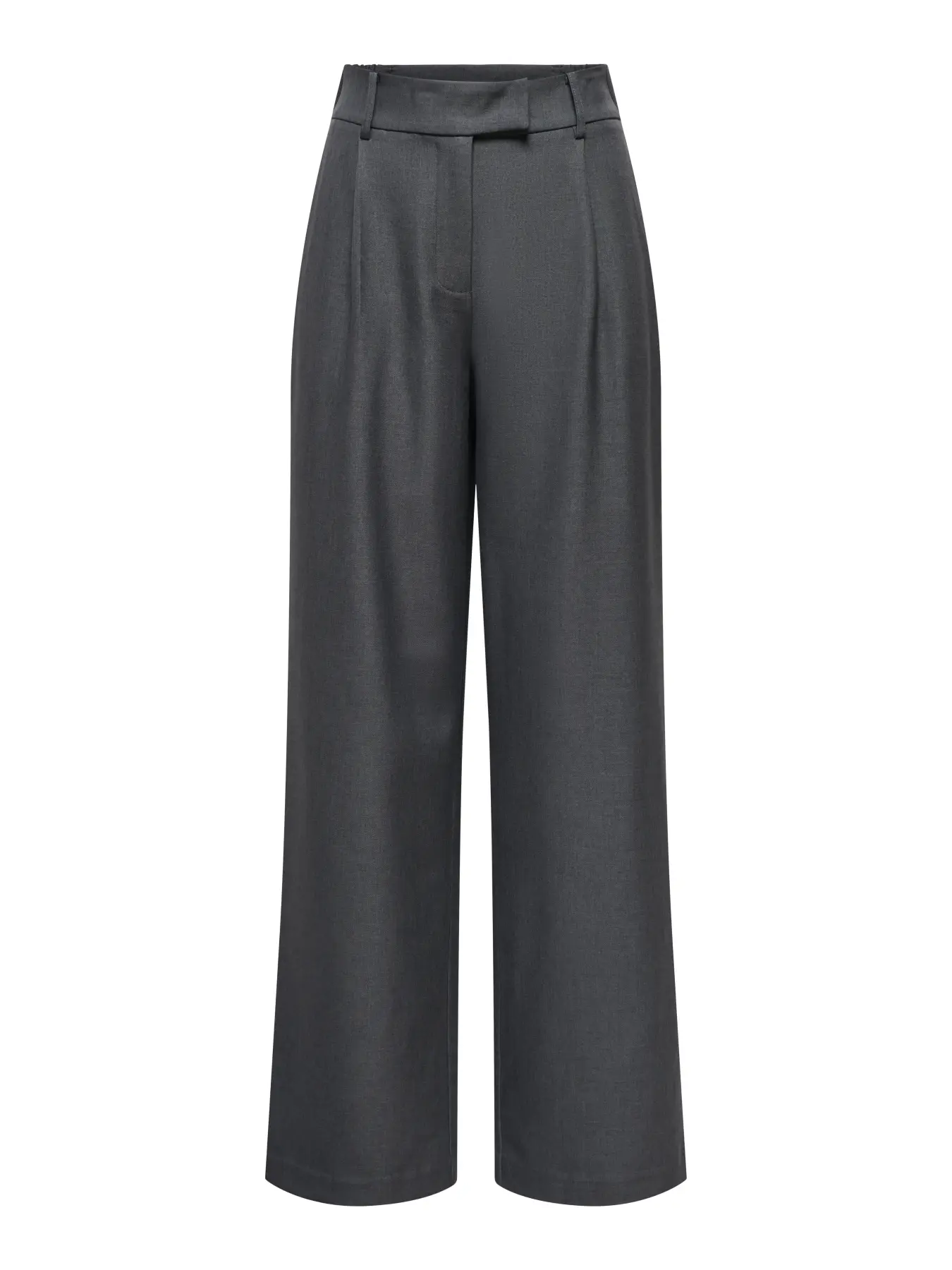 Pantaloni drepţi cu talie înaltă gri dark ONLY ON004