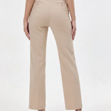 Pantaloni drepți din mix de vâscoză ORSAY beige