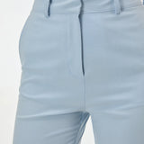 Pantaloni drepți din mix de vâscoză ORSAY bleu ORS018