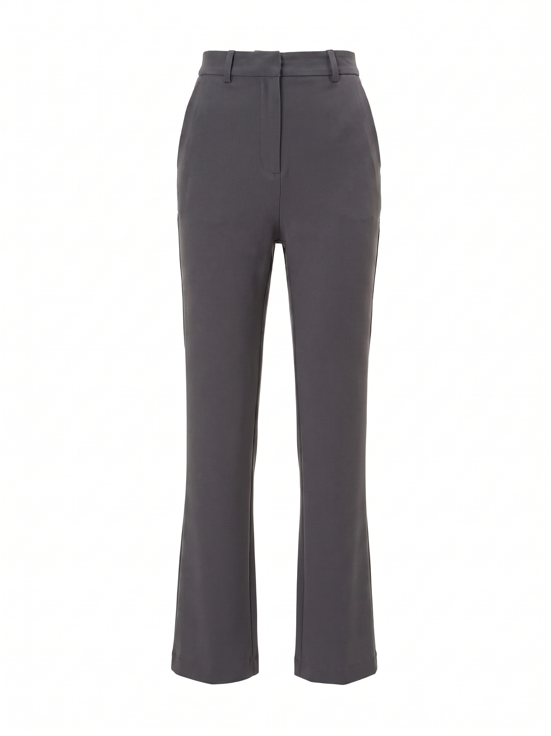 Pantaloni drepți din mix de vâscoză ORSAY gri/dark ORS018