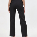 Pantaloni drepți din mix de vâscoză ORSAY negru