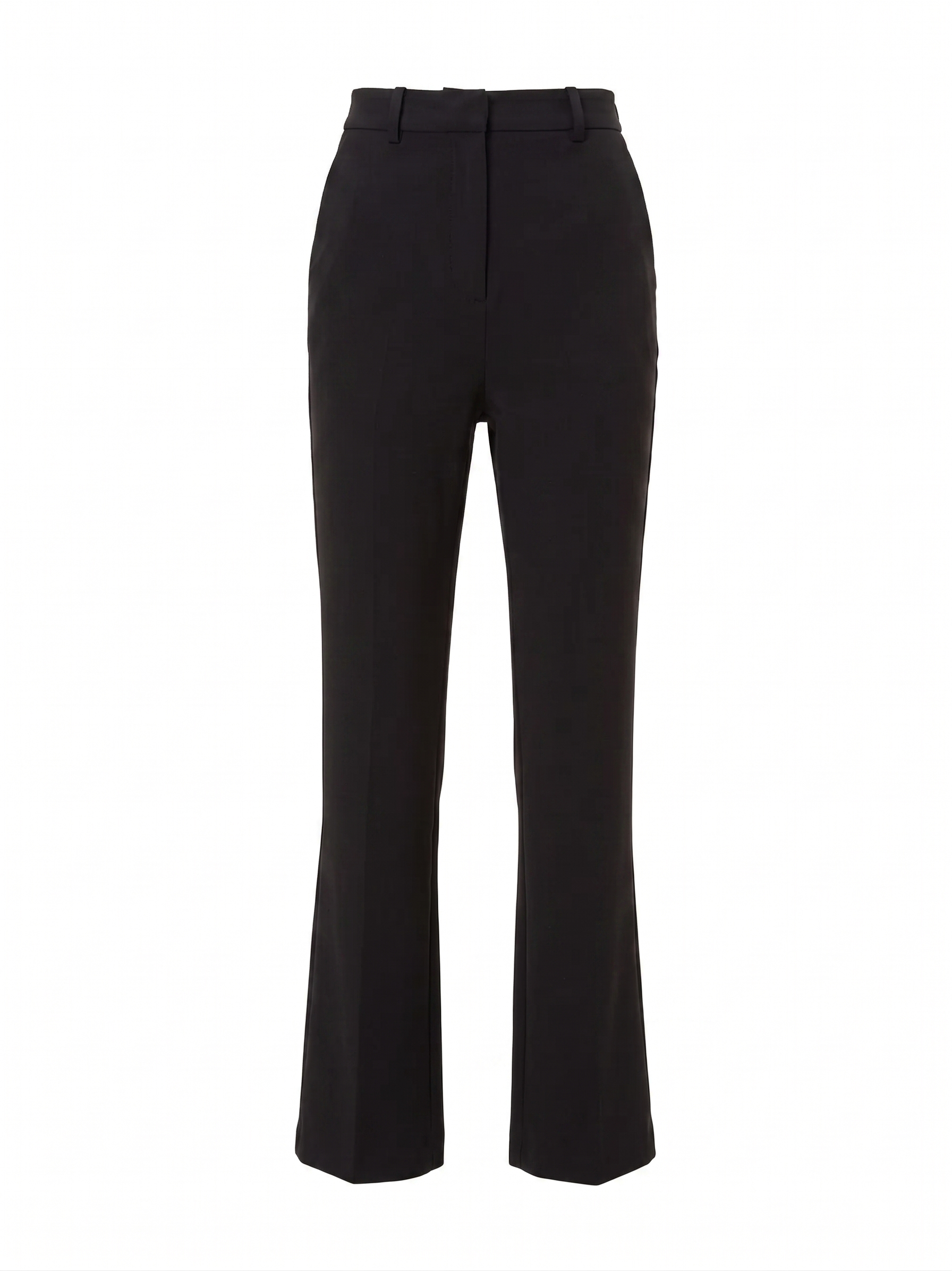 Pantaloni drepți din mix de vâscoză ORSAY negru ORS018
