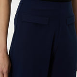 Pantaloni evazați cu clapetă buzunare ORSAY bleumarin ORS013