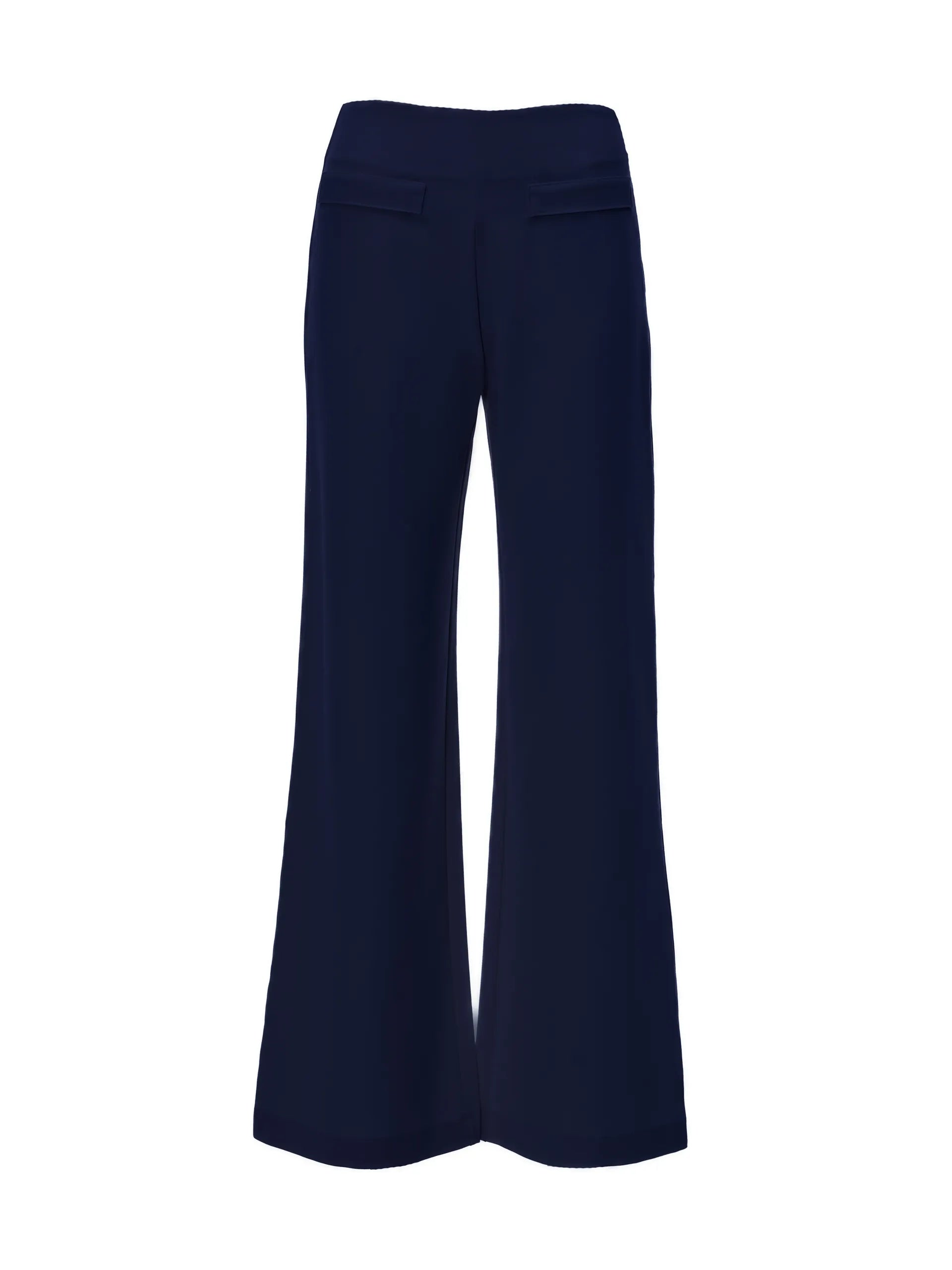 Pantaloni evazați cu clapetă buzunare ORSAY bleumarin ORS013