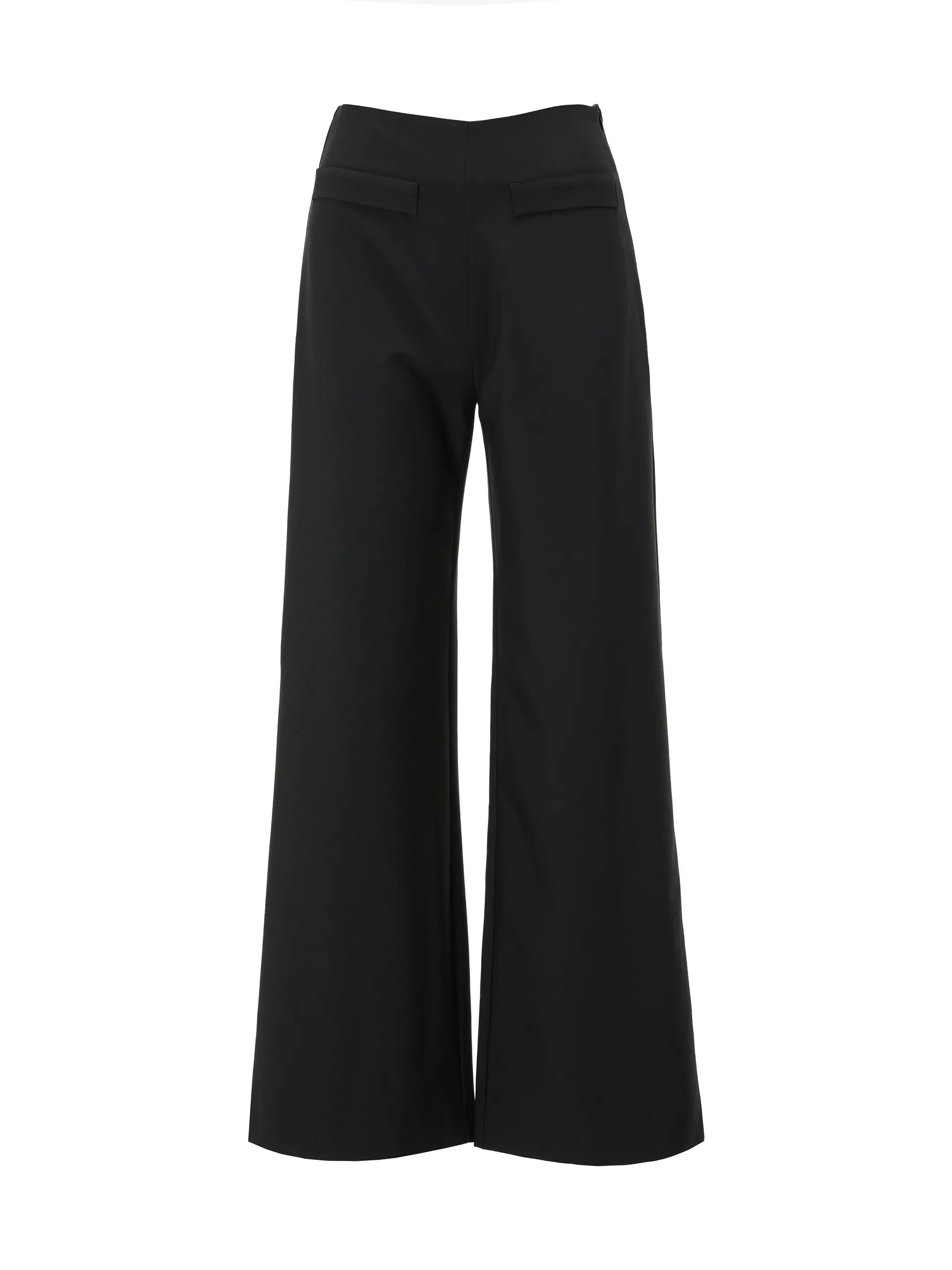 Pantaloni evazați cu clapetă buzunare ORSAY negru ORS013