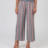 Pantaloni lungi din bumbac cu motive tradiționale portocaliu HL124
