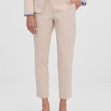 Pantaloni tip țigaretă cu buzunare pentru birou  ORSAY beige ORS008