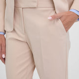Pantaloni tip țigaretă cu buzunare pentru birou  ORSAY beige ORS008