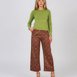 Pulover basic cu guler rotund vernil HL234