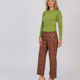 Pulover basic cu guler rotund vernil HL234