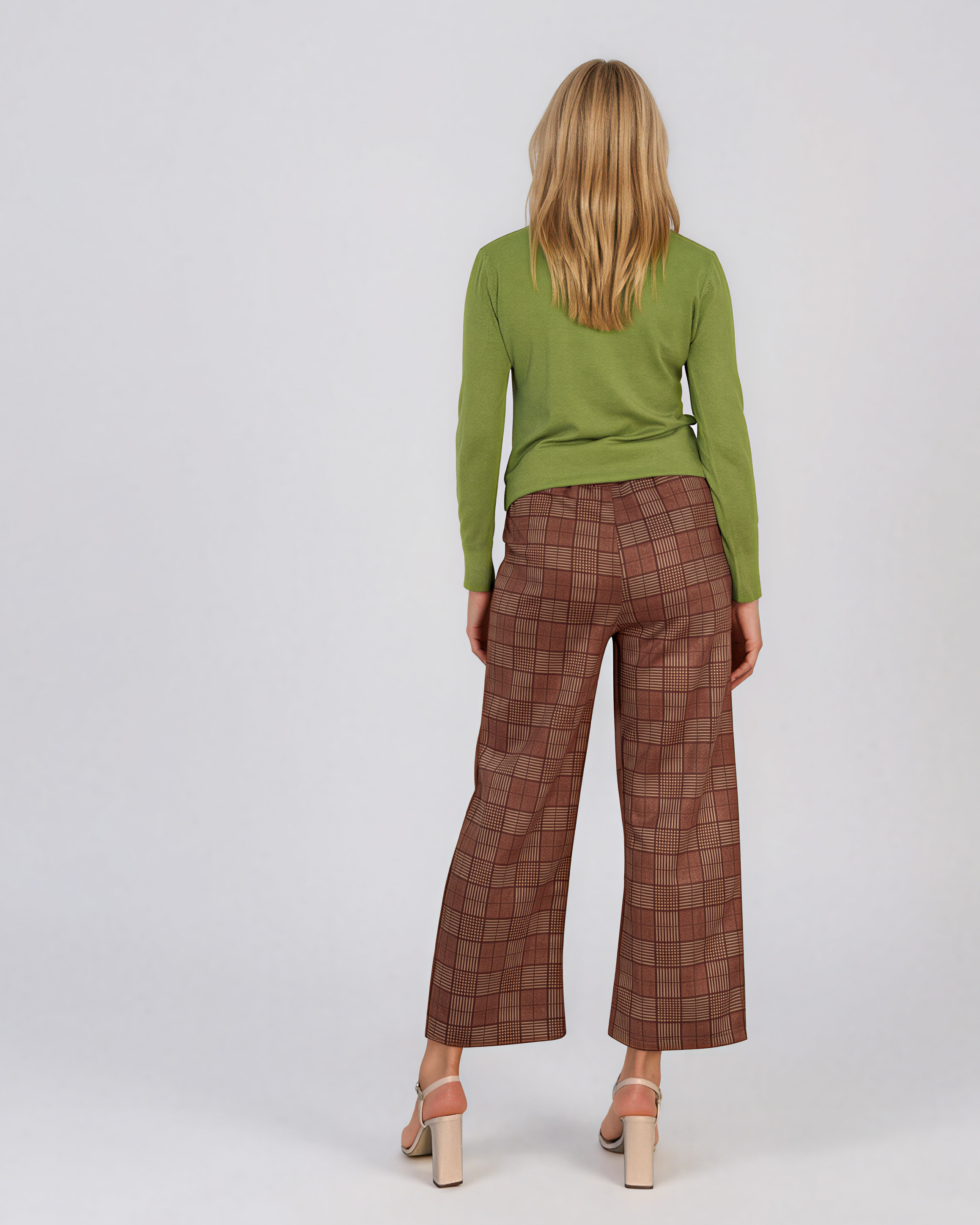 Pulover basic cu guler rotund vernil HL234