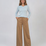 Pulover basic en-coeur bleu-light HL233