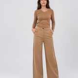 Pulover basic en-coeur camel HL233