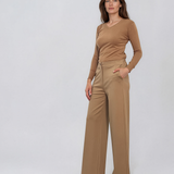 Pulover basic en-coeur camel HL233