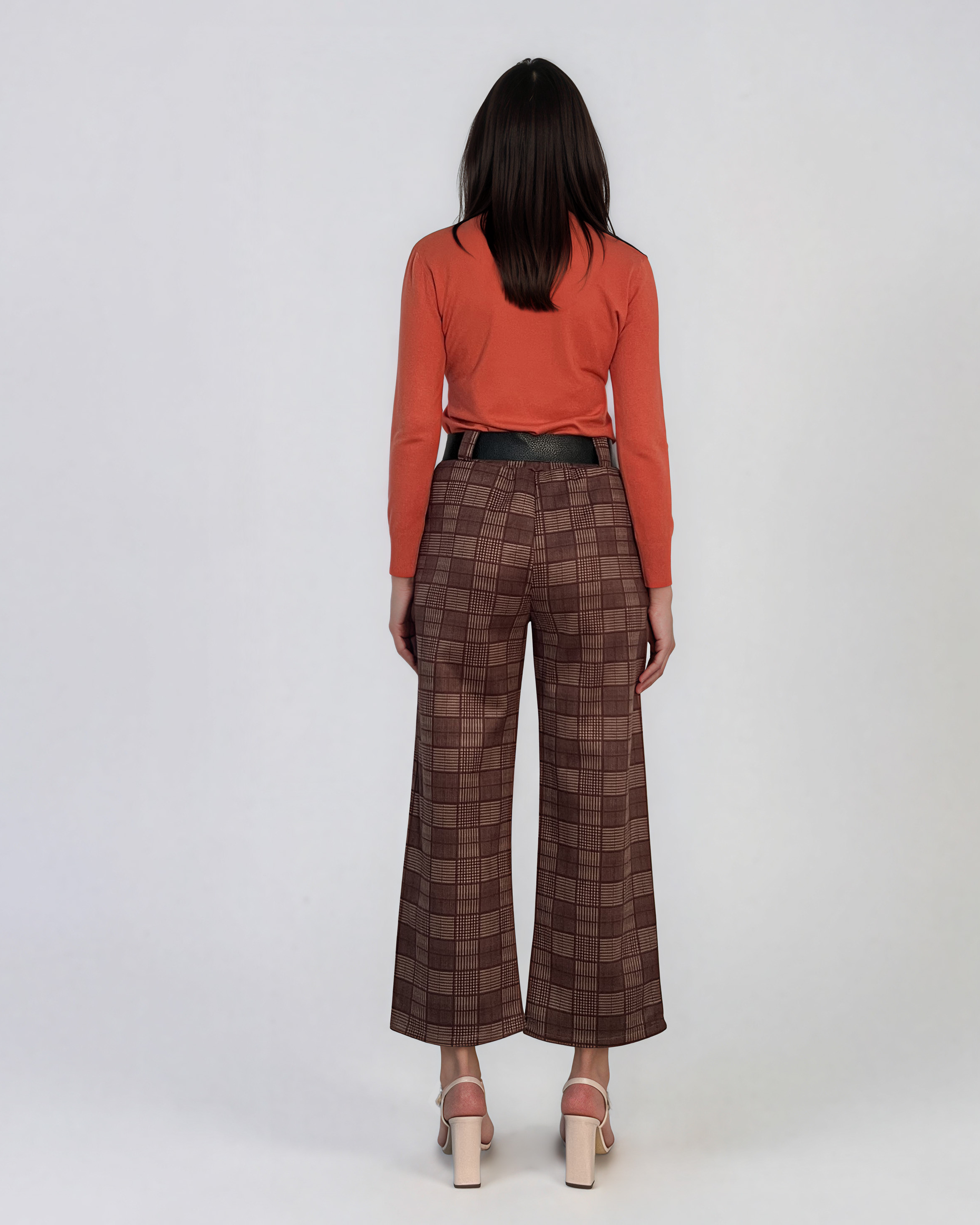 Pulover basic en-coeur caramiziu HL233