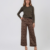 Pulover basic en-coeur kaki-dark HL233