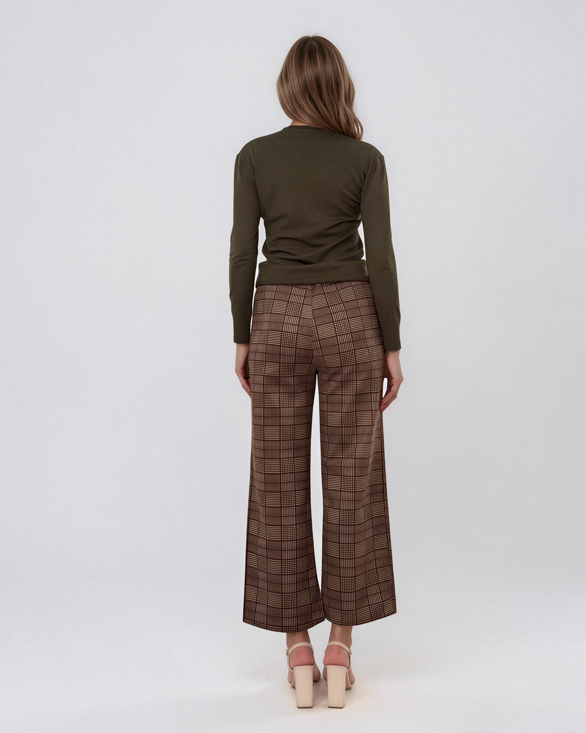 Pulover basic en-coeur kaki-dark HL233