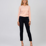 Pulover basic en-coeur roz HL233