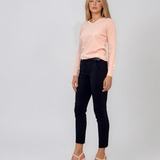 Pulover basic en-coeur roz HL233
