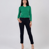 Pulover basic en-coeur verde HL233