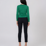 Pulover basic en-coeur verde HL233