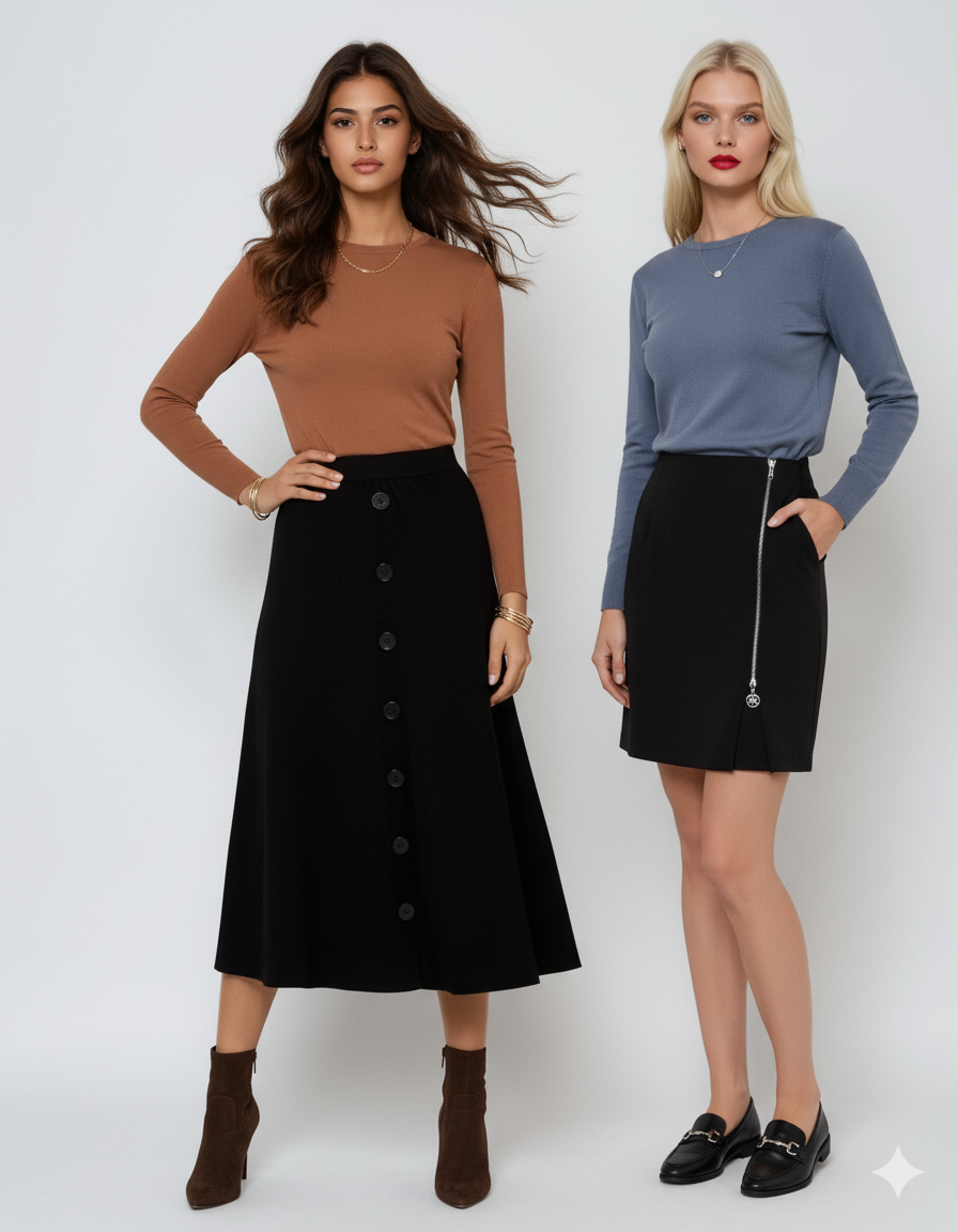 Pulover călduros cu guler rotund albastru-jeans 