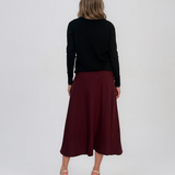 Pulover lejer din tricot cu lână şi caşmir negru LR357