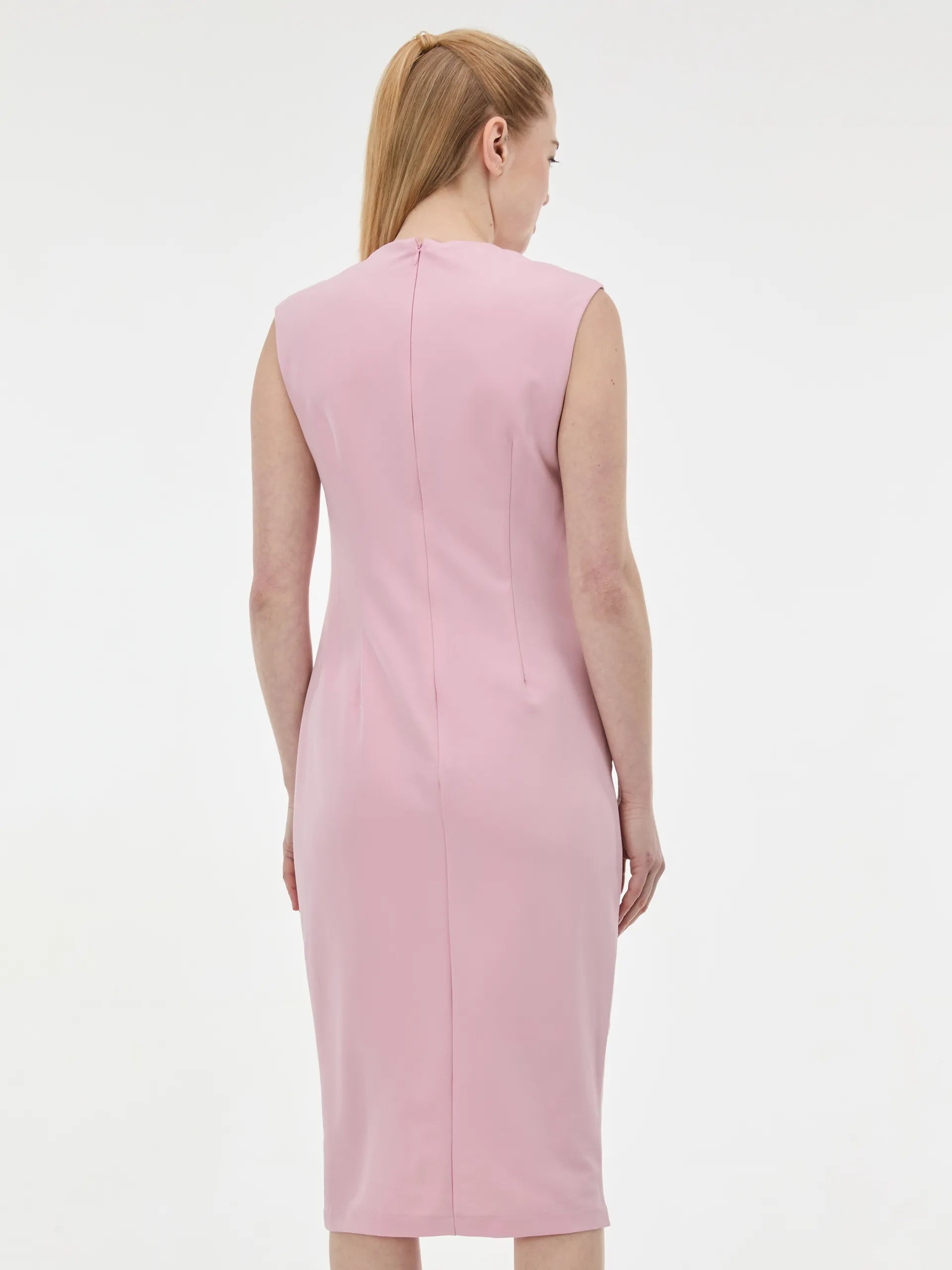 Rochie încrețită lateral ORSAY roz ORS016