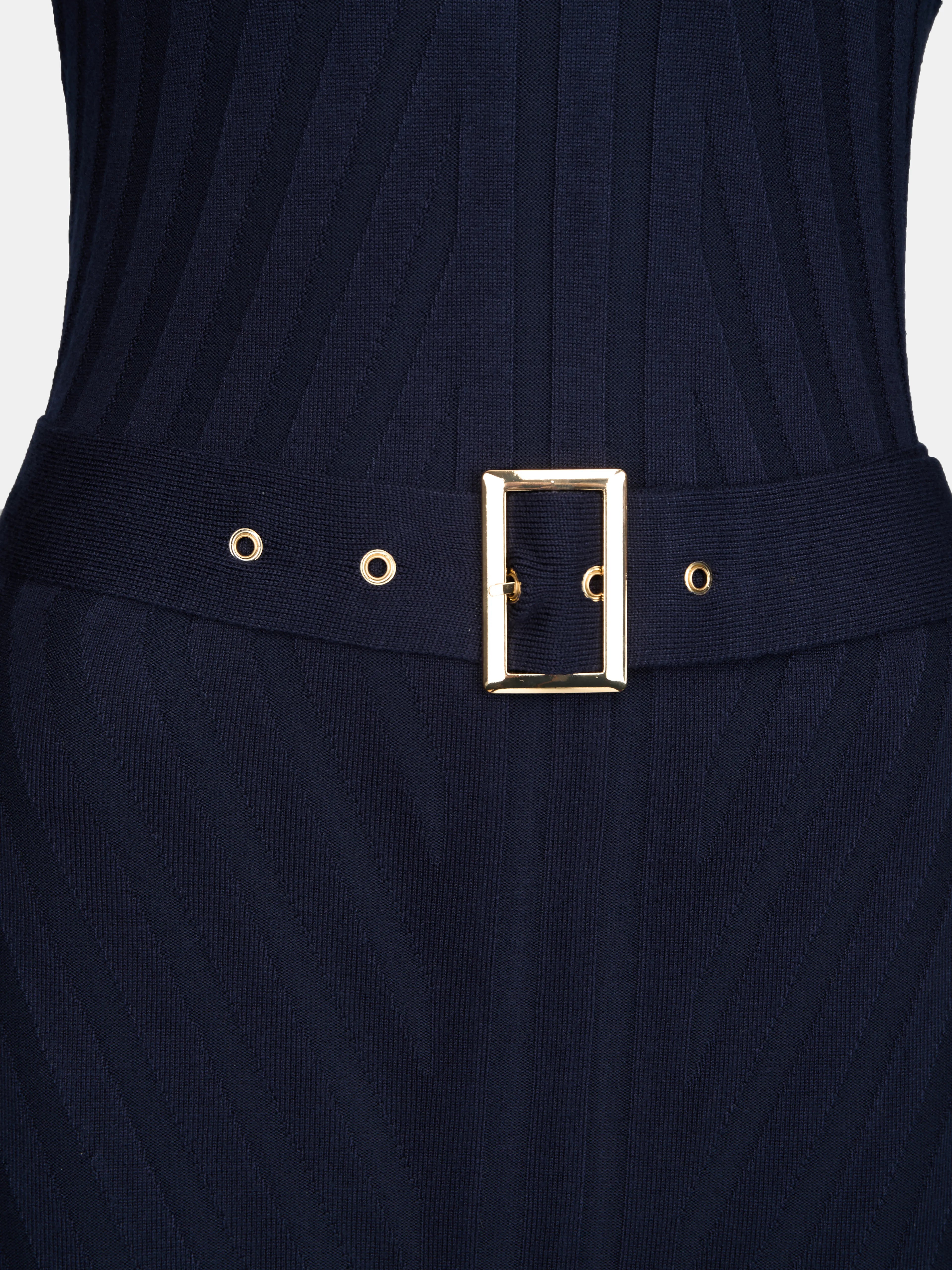 Rochie lungă tricotată mulată tubulară cu mâneci lungi  ORSAY bleumarin ORS010