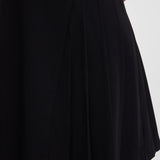Rochie midi elegantă cu mânecă scurtă și pliuri ORSAY negru ORS007