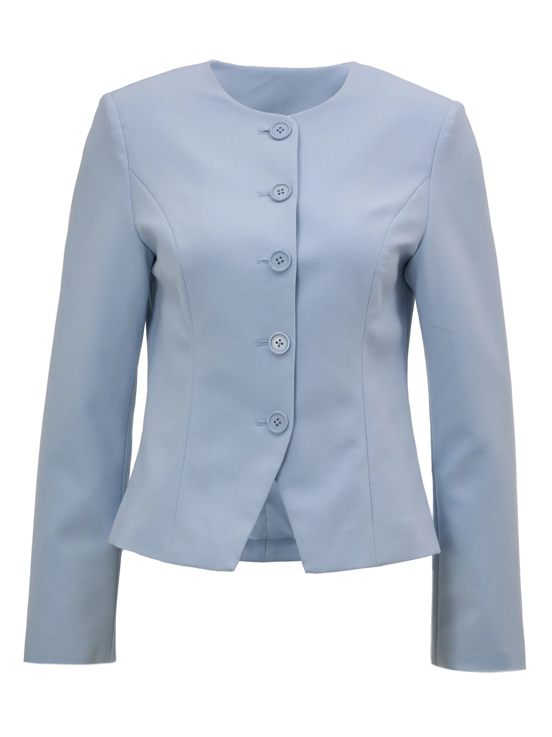 Sacou cambrat fără guler ORSAY bleu ORS021