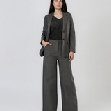 Sacou clasic cu 2 nasturi gri HL230