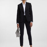 Sacou din mix de bumbac cu clapete la un nasture  ORSAY negru ORS006