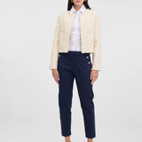 Sacou elegant fără revere cu mâneci lungi ORSAY crem ORS02