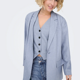 Sacou oversize tip boyfriend bleu ONLY ON002