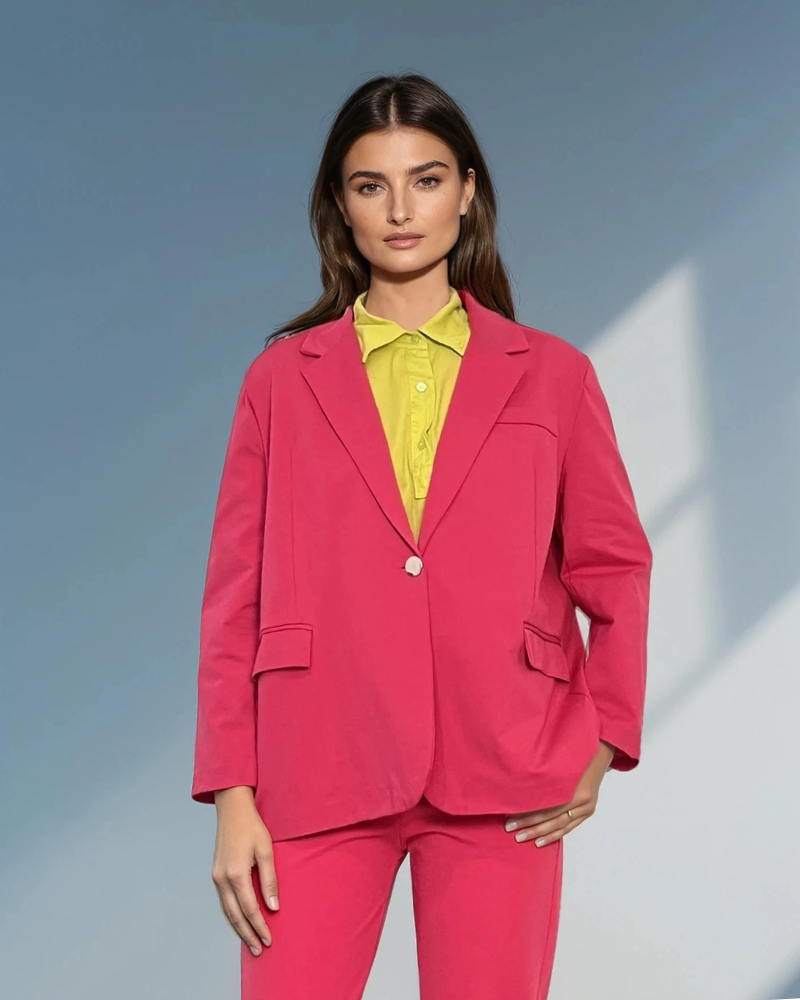 Sacou oversized damă ciclam 