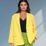 Sacou oversized damă galben 