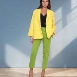 Sacou oversized damă galben 