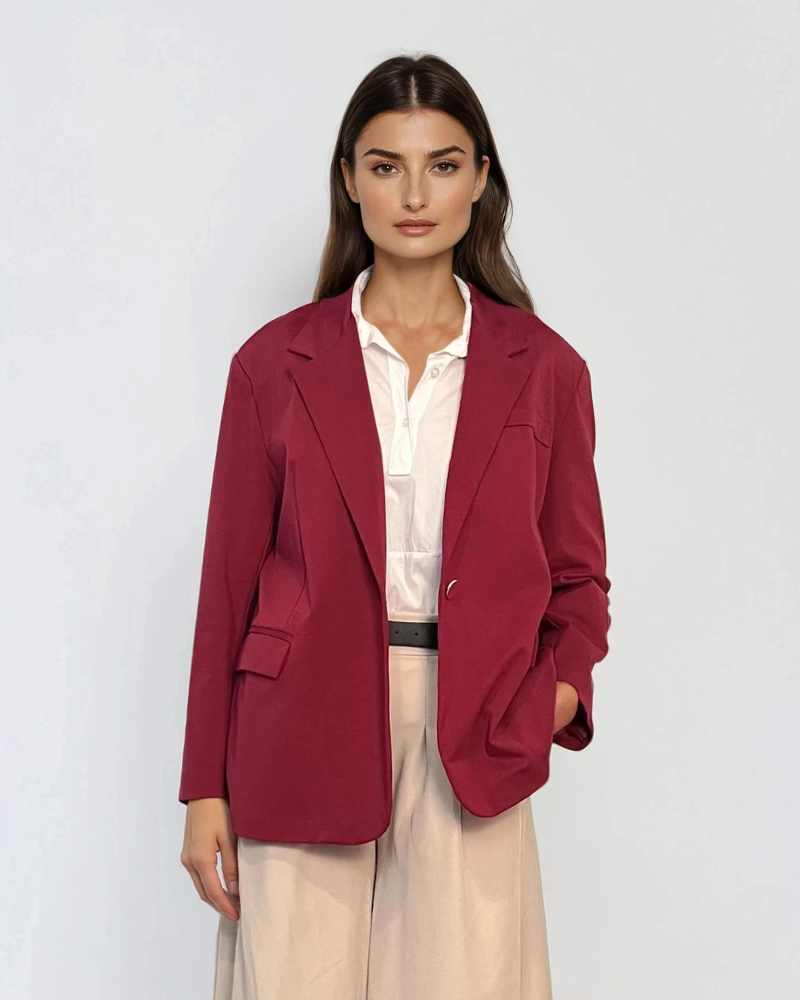 Sacou oversized damă grena 