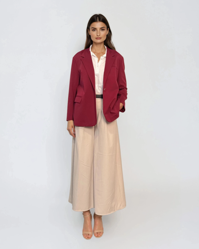 Sacou oversized damă grena 