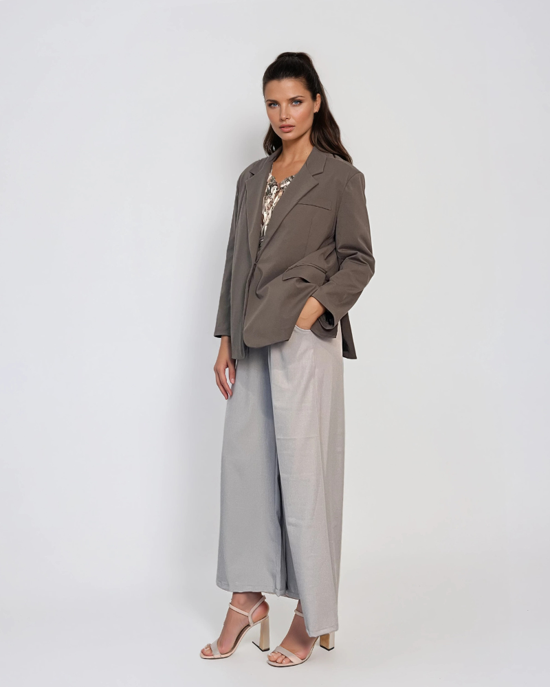 Sacou oversized damă kaki 
