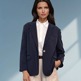 Sacou oversized damă navy 