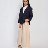 Sacou oversized damă navy 