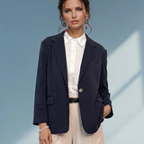 Sacou oversized damă navy 