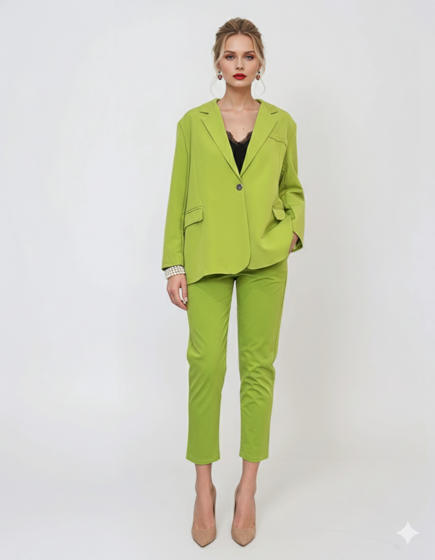 Sacou oversized damă vernil 