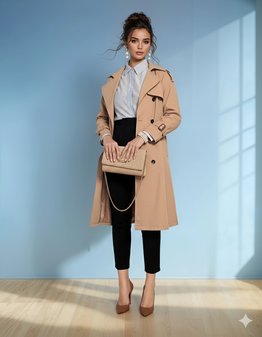 Trench clasic beige 